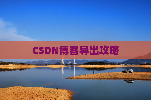 CSDN博客导出攻略